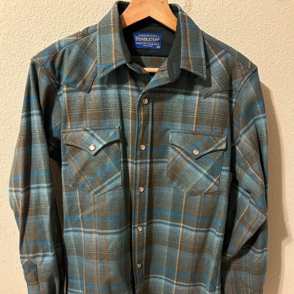 Pendleton XXS Plaid Wool Western Shirt - Pearl Snaps NWOT